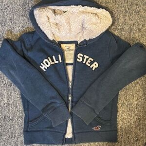 Hollister Faux Fur Lined Hoodie / Jacket from Early 2000s ~ Size XL